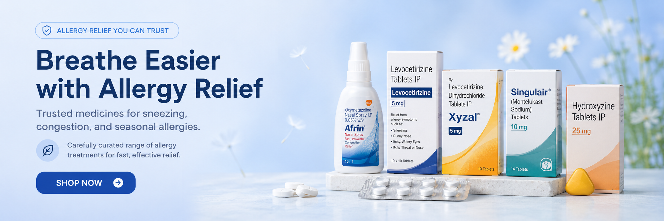 Allergy relief treatments